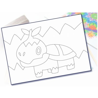 Radost v písku Šablona na pískování animák 1 A5 148 x 210 mm – Hledejceny.cz