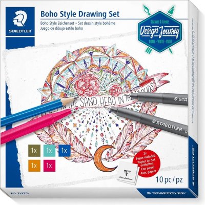 STAEDTLER Kreativní sada Design Journey Boho Style papír 61 DJT3 – Hledejceny.cz