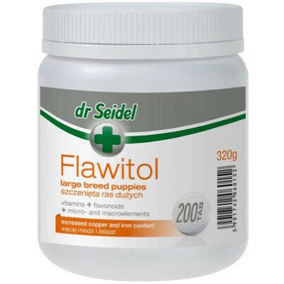 Dr. Seidel Flawitol pro štěňata velkých plemen 200 tbl – Hledejceny.cz