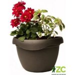 Plastia Samozavlažovací Květináč na zeď Siesta čokoláda 29 cm – HobbyKompas.cz