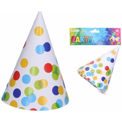 wiky Párty kloboučky TEČKY 15 cm 6 ks – Sleviste.cz