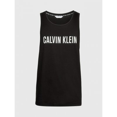 Calvin Klein pánské plážové tílko KM0KM00837 BEH černá – Zboží Mobilmania