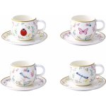Fancy Garden Porcelánová sada šálek s podšálkem na espresso 2 x 120 ml – Zboží Mobilmania