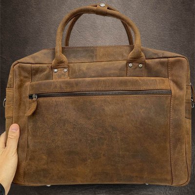 Prémiová kožená business taška v hnědém odstínu – Hledejceny.cz