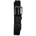 Kožený unisex opasek černý – Zboží Dáma