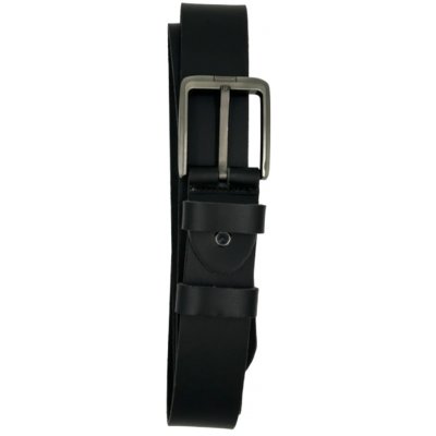 Kožený unisex opasek černý – Zboží Dáma