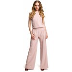 M382 Jumpsuit with split back powder – Zboží Dáma