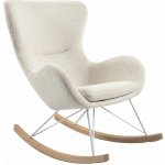 Kave Home Bílé látkové houpací křeslo Vania – Hledejceny.cz