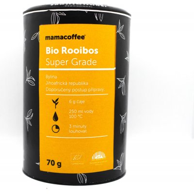 Mamacoffee bio Rooibos Super Grade sypaný čaj Klenot z Jihoafrické republiky 70 g
