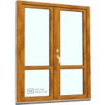 Kömmerling balkonové dveře 70 AD s příčkou O+OS klapačka pravé winchester/bílá 150 x 210 cm oboustranná klika + FAB + hliníkový práh – Hledejceny.cz