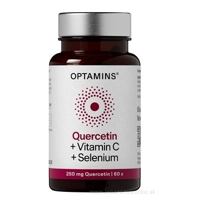 OPTAMINS Kvercetin + vitamín C + selen, 60 kapslí – Hledejceny.cz