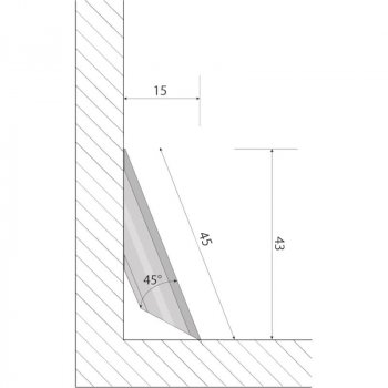 Brased Soklová lišta K45 Ecoline Click 9523