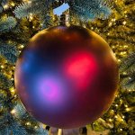 DECOLED Velká vánoční koule 20 cm, vínová, matná, UV – Zboží Dáma
