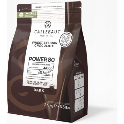 Barry Callebaut Čokoláda 80 power hořká 2,5 kg – Hledejceny.cz