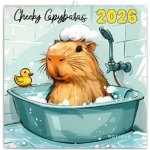 poznámkový Rozverné kapybary 30 x 30 cm 2026 – Zboží Dáma