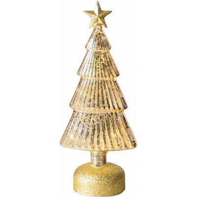MagicHome Vianoce Stromeček MagicHome Vánoce, sklo, 10xLED teplá bílá, 12x8x29 cm, 3xAAA – Hledejceny.cz
