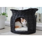 Trixie Proutěná bouda s odpočívadlem šedá 54 x 43 x 37 cm – Zbozi.Blesk.cz