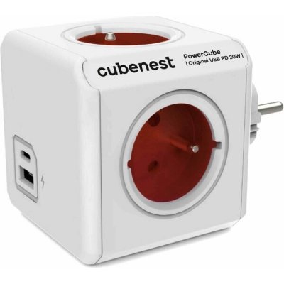 Cubenest PowerCube Original USB A+C PD 20 W červená – Zbozi.Blesk.cz