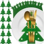 Vánoční prostírání na příbory Stromek zelené sada 12 ks Ruhhy 24824 – Sleviste.cz