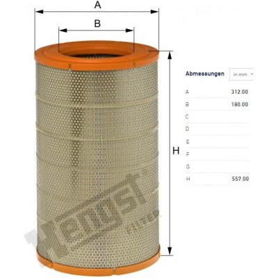 Filtr vzduchu volvo fe, rvi premium 2, kerax dxi euro 4, euro 5 0000218_A, , , – Hledejceny.cz