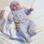 New Baby Kojenecká soupravička do porodnice Sweet Bear bílá – Zboží Mobilmania