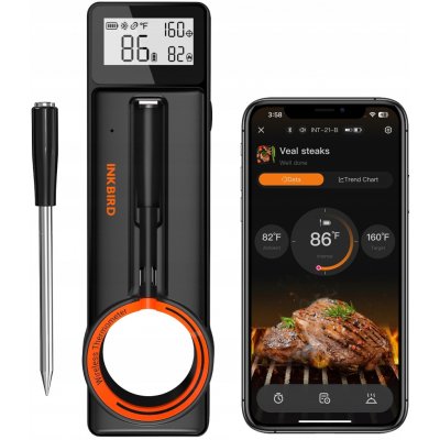 Inkbird INT-21-B Bluetooth teploměr na grilování s ultra tenkou 5mm sondou – Hledejceny.cz