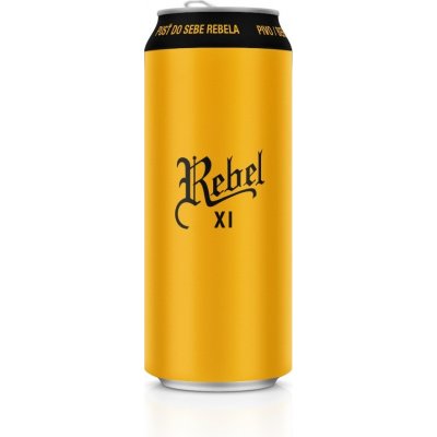 Rebel světlý ležák 11 žlutý 4,6% 0,5 l (plech) – Zboží Dáma