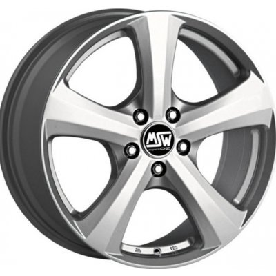 MSW 19 6x14 4x98 ET38 silver – Zboží Mobilmania