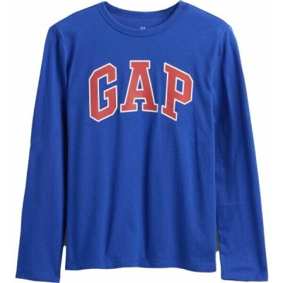 GAP V-FRCH LS Logo Value Tee modrá – Zboží Dáma