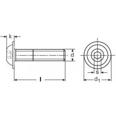 imbus M5x30 ZINEK 10.9 půlkulatá hlava límec ISO 7380-2 – Sleviste.cz