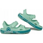 Coqui dětské sandály Yogi Lt. mint & Turquoise zelená – Zboží Dáma