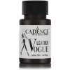 Barva na tělo Cadence Metalická barva na kůži Leather Vogue, 50 ml black, černá