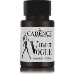 Cadence Leather Vogue metalická barva na kůži 50 ml černá – Zboží Mobilmania