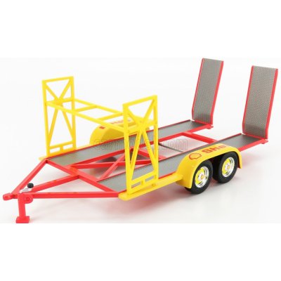 Gmp Accessories Carrello Trasporto Auto 2-assi Car Transporter Trailer Sheel Oil Žlutá Červená Šedá 1:18 – Zbozi.Blesk.cz