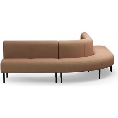 Rohová sedačka VARIETY, 90°, vnější, potahová látka Blues CSII, tyrkysovo-oranžová – Zboží Mobilmania