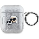 Karl Lagerfeld PU Embossed Choupette Heads Pouzdro pro AirPods 1/2 KLA2PGKCPS – Zboží Mobilmania