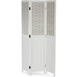 Autronic Paraván dřevěný EF-L145 WT bílý – Zboží Dáma