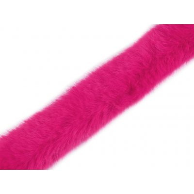 Prima-obchod Všívací oděvní / dekorační kožešina kulatá šíře 3 cm, barva 7 pink – Hledejceny.cz