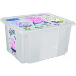 OKT Plastový box Frozen 15 l světle modrý s víke, 38 x 28,5 x 20,5 cm – Zboží Dáma