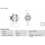 BOSCH generátor 0986049650