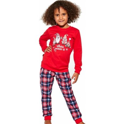 Pyžamo pro holčičky Cornette skřítci E červená – Zboží Dáma