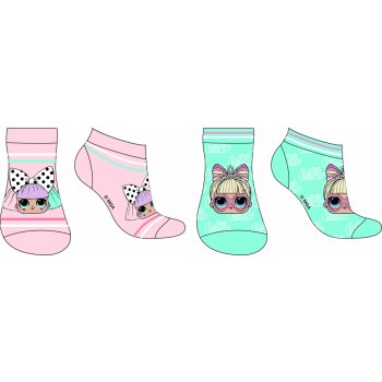 LOL. Surprise Dívčí ponožky růžová/ mentolová Mix barev