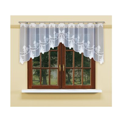 MyBestHome Dekorační žakárová záclona s řasící páskou MAYRA 130 bílá 300x130 cm – Hledejceny.cz
