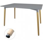 Pro-Tech shop 62150 FAT7851 Stůl čtvercový šedý 120 x 80 x 74 cm – Zboží Dáma