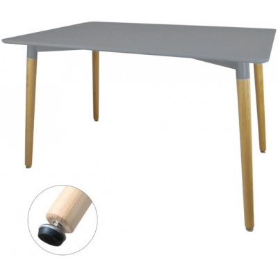 Pro-Tech shop 62150 FAT7851 Stůl čtvercový šedý 120 x 80 x 74 cm – Zboží Dáma