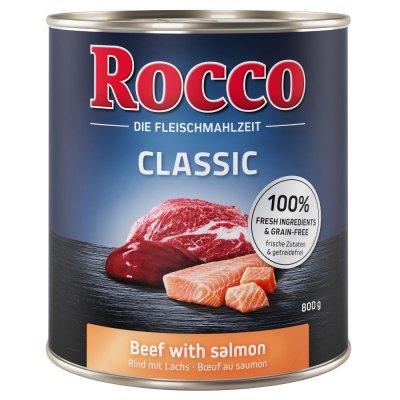 Rocco Classic Mix hovězí s mořským lososem 24 x 0,8 kg