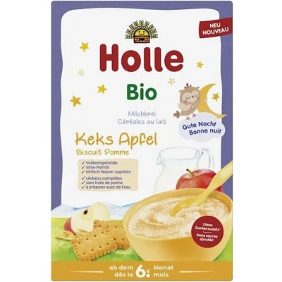 HOLLE Bio jablečná kaše se sušenkami na noc 250 g – Zboží Dáma