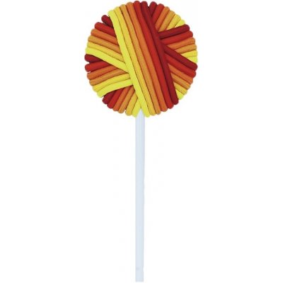 BIFULL Bifull lízátko z vlasových gumiček – červené 24 ks – Zboží Dáma