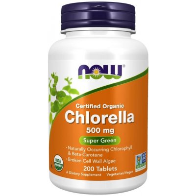 NOW Chlorella 500 mg Organic 200 tablet