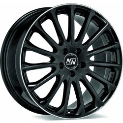 MSW 30 9x18 5x112 ET49 gloss black diamond lip